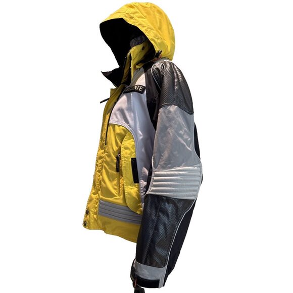 Descente Titan Thermo Ski Pro Jacket Ion Bodies Yellow black white Mens Small - Picture 5 of 16